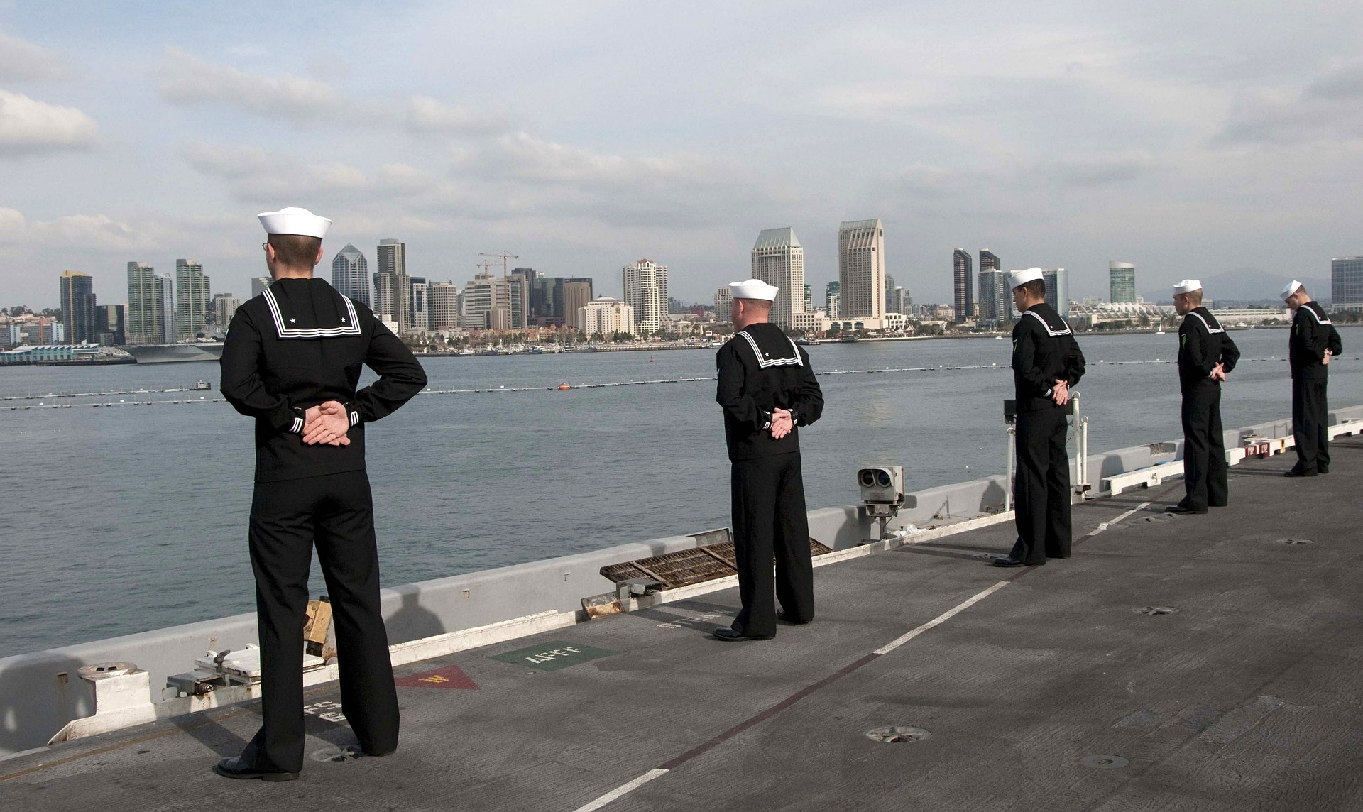 Navy Sailors on Ship